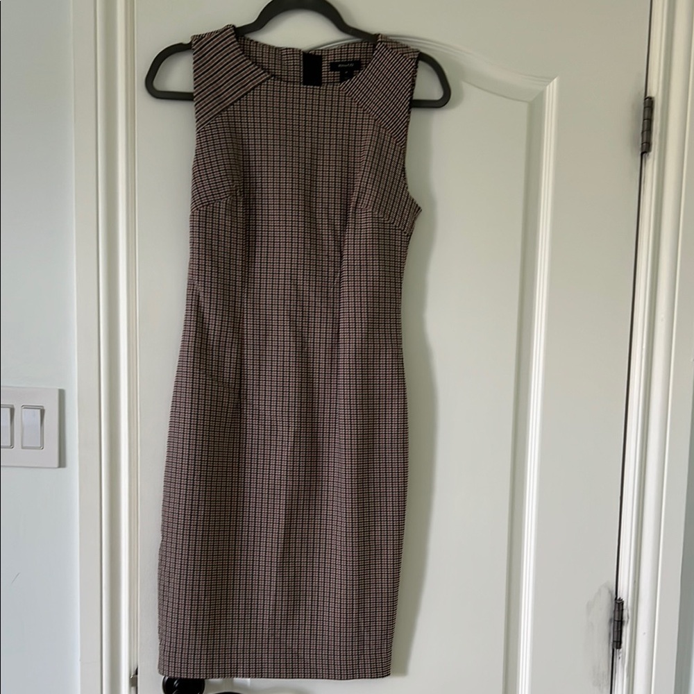 RW&CO. Checkered Midi Dress - Black and White